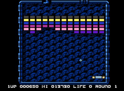 Arkanoid Atari 8-bit Level 1