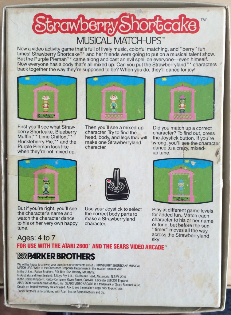 Strawberry Shortcake VCS Box Back