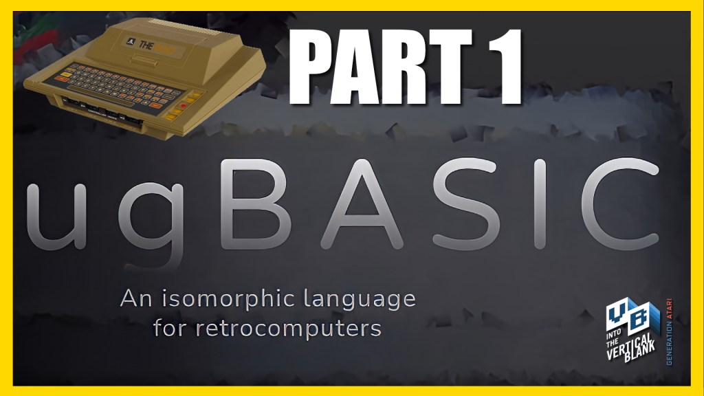 ugBasic Game Programming #1. Atari 8bit hello world and png display