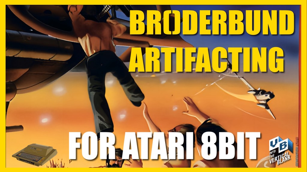 Six Br0derbund games that use artifacting to add more colors to Atari 8bit high res