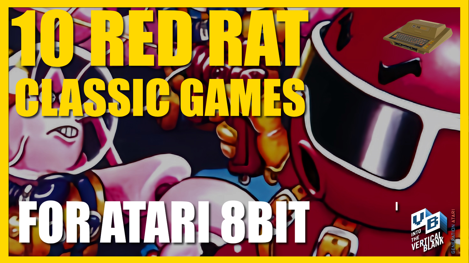 10 Fun Red Rat Games for the Atari 8bit Computers and your Atari 400 mini
